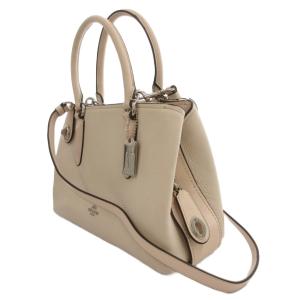 COACH ブルックリン キャリーオール 2WAYバッグ ショルダー レザー ロゴ ベージュ 56839 /FF