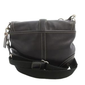 COACH ソーホー ショルダーバッグ 斜め掛け クロスボディ レザー 黒 ブラック 7843 /FF