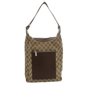 ショルダーバッグ 肩掛け 手提げ GGキャンバス レザー 茶 ブラウン 019 0538 1669 /FF