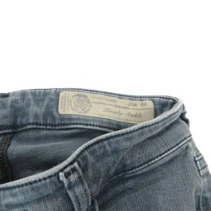 DIESEL SLANDY ANKLE デニムパンツ スキニー アンクル丈 ジップフライ W27 ブルー系 チャコールグレー