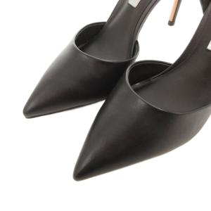 CHARLES & KEITH CHARLES&KEITH チャールズ&キース パンプス ハイヒール セパレート ポインテッドトゥ レザー 37 黒 ブラック /FF