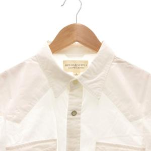 DENIM & SUPPLY RALPH LAUREN ウエスタンシャツ ロゴ 半袖 M 白 ホワイト /FF