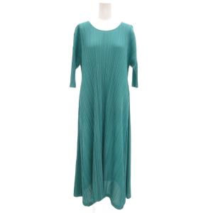 イッセイミヤケ 25SS MELLOW PLEATS 4 エメラルドグリーン