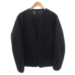 ddd PUFF CARDIGAN JACKET パフカーディガンジャケット ブルゾン 中綿 L 紺 ネイビー