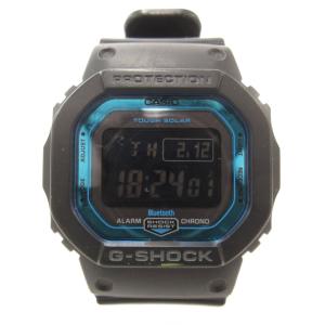腕時計 ウォッチ デジタル 電波ソーラー カレンダー 黒 ブラック 青 ブルー GW-B5600-2JF