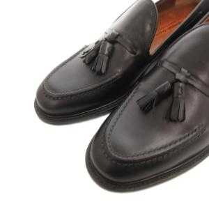 Ermenegildo Zegna ローファー シューズ タッセル レザー 35 黒 ブラック /FF