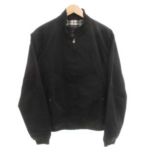 スイングトップ ジャケット ブルゾン ロゴ刺繍 裏地チェック柄 ポニー刺繍 M 黒 ブラック /FF