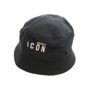 ICON バケットハット 帽子 コットン L 黒 ブラック /FF