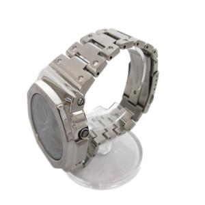 CASIO G-SHOCK FULL METAL 腕時計 タフソーラー 黒文字盤 シルバーカラー GM-B2100D-1AJF
