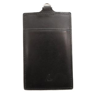 NUME ID カードケース 名刺入れ 縦型 レザー 黒 ブラック /FF