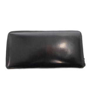 CLASSIC LEATHER LINE LONG WALLET BLACK 長財布 ウォレット レザー