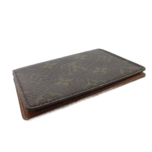 LOUIS VUITTON モノグラム ポルト2カルト ヴェルティカル パスケース レザー 総柄 茶 ブラウン M60533 /FF