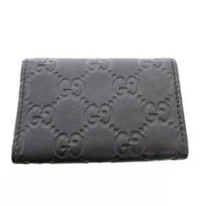 GUCCI グッチシマ キーケース 6連 ロゴプレート レザー GGロゴ 黒 ブラック 237509 /FF