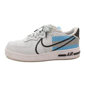 AIR FORCE 1 REACT LX 3M スニーカー ホワイト ブルー 26.5