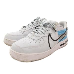 NIKE AIR FORCE 1 REACT LX 3M スニーカー ホワイト ブルー 26.5