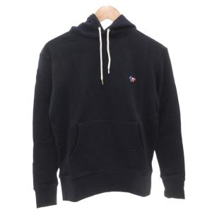 タグ付き 17AW プルオーバーパーカー フーディ トリコロール 長袖 XS 紺 ネイビー FW17U762