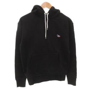 タグ付き 17AW プルオーバーパーカー フーディ トリコロール 長袖 XS 黒 ブラック FW17U762