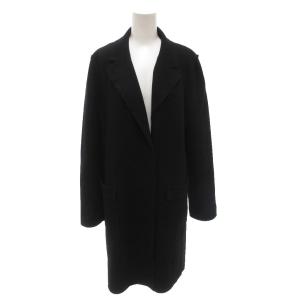 コレクション ロングコート メルトンウール 40 黒 ブラック /FF