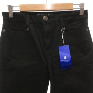 BLUE LABEL CRESTBRIDGE タグ付き スキニーパンツ チノパン 裏地チェック柄 40 黒 ブラック /FF
