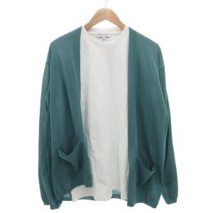 タグ付き カーディガン 半袖Tシャツ 2点セット クルーネック M 白 ホワイト 緑 グリーン 6228-699-0172