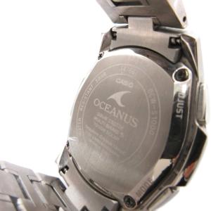 CASIO オシアナス マンタ 腕時計 クロノグラフ 電波ソーラー 文字盤ブラック OCW-S1000