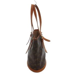 LOUIS VUITTON ジャンク品 ヴィンテージ モノグラム キャンバス バケットPM USA製 ブラウン M42238