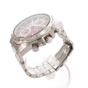 SEIKO SPIRIT 腕時計 ウォッチ クォーツ クロノグラフ アナログ SBTR001 シルバーカラー 文字盤ワインレッド