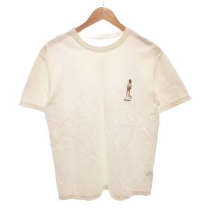 Tシャツ カットソー 半袖 刺繍 ワンポイント L 白 ホワイト /FF