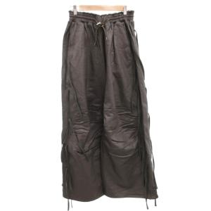 タグ付き Side Ribbon Sweatpants リボンパンツ イージー ゴムウエスト ワイド 38