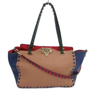 2WAY ハンドバッグ ショルダー ロックスタッズ