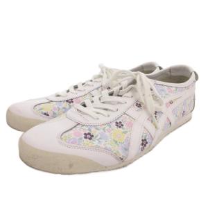 Onitsuka Tiger MEXICO 66 スニーカー シューズ ローカット 花柄 30 白 ホワイト 1183C152 /FF