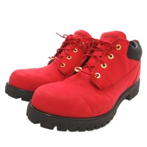 CLASSIC OX クラッシックオックスフォードブーツ レースアップシューズ ロゴ 赤 レッド 29cm