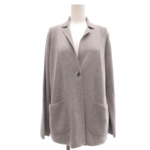 ニット カーディガン ジャケット ウール 38 グレー /UO