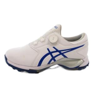 asics GEL-ACE PRO M BOA ゴルフシューズ ローカット 25 白 ホワイト 青 ブルー 111A229