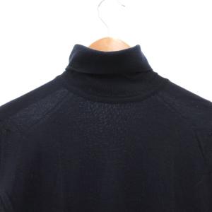 JOHN SMEDLEY ニット セーター 長袖 タートルネック ウール M 紺 ネイビー /FF