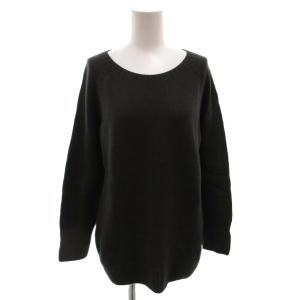 ニット セーター 長袖 ウール カシミヤ混 シルク混 カシシル 2 グレー /FF