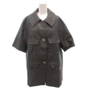 defile ジャケット ショートコート 半袖 38 グレー /FF