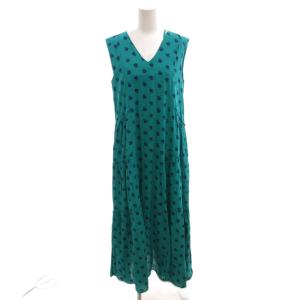 DOBBY ST PLAIN GATHER SLEEVELESS DRESS ワンピース