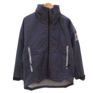 MYSHELTER RAIN.RDY レイヤーデニムジャケット ブルゾン レイン フード ロゴ M 紺