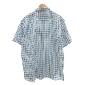 L.L.BEAN 美品 半袖シャツ TRADITIONAL FIT ボタンダウン コットン チェック XL マルチカラー