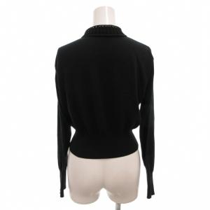 Mame Kurogouchi 25SS Detachable Embroidery Collar Knitted Cardigan