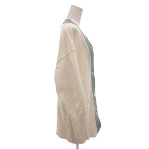 THOM BROWNE Cotton 4BAR Vネック カーディガン 40