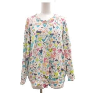 TSUMORI CHISATO SLEEP パジャマ セットアップ ルームウエア 総柄 ハート M 白 ホワイト /MG