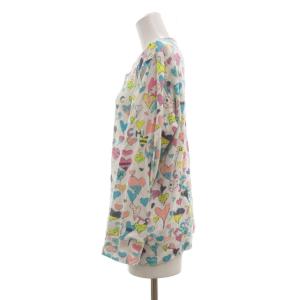 TSUMORI CHISATO SLEEP パジャマ セットアップ ルームウエア 総柄 ハート M 白 ホワイト /MG