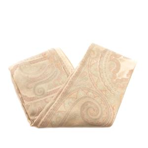 ETRO ストール マフラー フリンジ ペイズリー ウール シルク混 ベージュ /FF