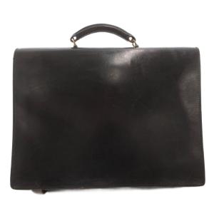 HACKETT ハンドバッグ ブリーフケース ビジネス レザー ベルトデザイン ゴールド金具 黒 ブラック /FF