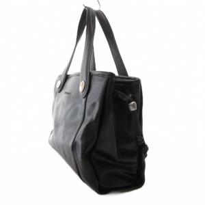 Longchamp ハンドバッグ 手提げ レザー ロゴ 黒 ブラック /FF