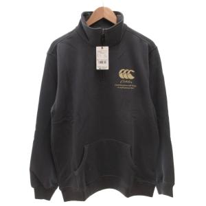タグ付き トレーナー スウェット ハーフジップ ロゴ 裏起毛 長袖 XL グレー /FF