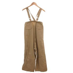 BEAMS BOY US ARMY オーバー パンツ オーバーオール サロペット ドローコード ワイド ベージュ /FF