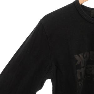 COMME des GARCONS black market AD2019 Tシャツ ロンT 長袖 ロゴ プリント L 黒 ブラック /FF